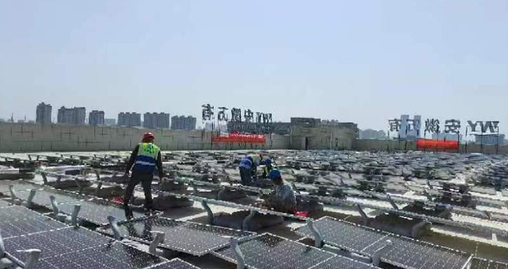 合肥万有屋面浮体项目6MW